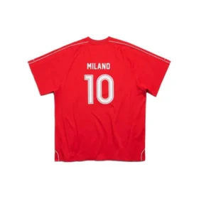Oversized Futbol Tişörtü “Kırmızı Beyaz” 777705TPVV36643