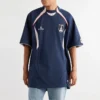 Oversized Futbol Tişörtü “Mavi” 641664TJV054482
