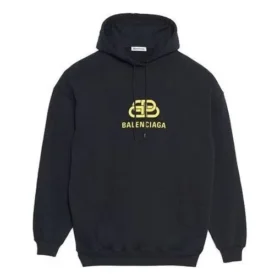 Oversized Interlocked BB Kapüşonlu Sweatshirt “Siyah Sarı” 578138TEV191361 Oversized Interlocked BB Kapüşonlu Sweatshirt “Siyah Sarı” 578138TEV191361