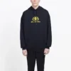 Oversized Interlocked BB Kapüşonlu Sweatshirt “Siyah Sarı” 578138TEV191361