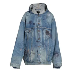 Oversized Kapüşonlu Ceket “Blue” 719315TNW56-4268