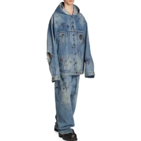 Oversized Kapüşonlu Ceket “Blue” 719315TNW56-4268