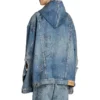 Oversized Kapüşonlu Ceket “Blue” 719315TNW56-4268
