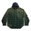 Oversized Kapüşonlu Gömlek “Yeşil” 746369TOM213328