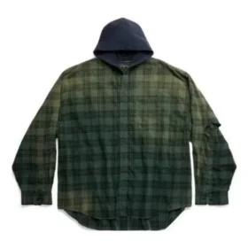 Oversized Kapüşonlu Gömlek “Yeşil” 746369TOM213328