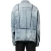 Oversized Kesimli Yırtmaçlı Denim Ceket “Mavi” 697779TMW264437