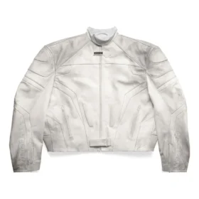 Oversized Motosiklet Ceketi “Beyaz” 744983TOS149012