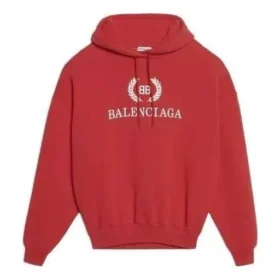 Pamuklu BB Logolu Oversized Kapüşonlu Kapüşonlular “Kırmızı” 547765TCV316400