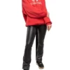 Pamuklu BB Logolu Oversized Kapüşonlu Kapüşonlular “Kırmızı” 547765TCV316400