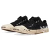 Paris Düşük Bilekli Graffiti Sneaker’lar “Siyah ve Beyaz Yıpranmış Pamuk” 688757W3RR51099