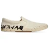 Paris Düşük Bilekli Slip-On Ayakkabılar “Yıkanmış Beyaz Pamuk” 710295W3RR59010