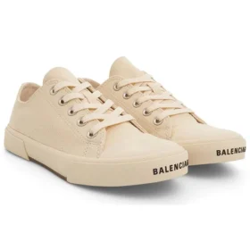 Paris Düşük Bilekli Sneaker “Beyaz Pamuk ve Beyaz Kauçuk” 688757W3RCB9090 Paris Düşük Bilekli Sneaker “Beyaz Pamuk ve Beyaz Kauçuk” 688757W3RCB9090