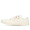 Paris Düşük Bilekli Sneaker “Beyaz Yıkanmış Pamuk ve Beyaz Kauçuk” 688757W3RC59090