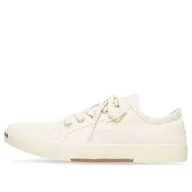 Paris Düşük Bilekli Sneaker “Beyaz Yıkanmış Pamuk ve Beyaz Kauçuk” 688757W3RC59090