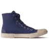 Paris Düşük Bilekli Sneaker “İndigo Yıpranmış Pamuk ve Beyaz Kauçuk” 688752W3RC14990
