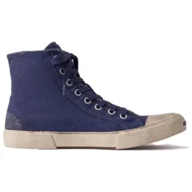 Paris Düşük Bilekli Sneaker “İndigo Yıpranmış Pamuk ve Beyaz Kauçuk” 688752W3RC14990 Paris Düşük Bilekli Sneaker “İndigo Yıpranmış Pamuk ve Beyaz Kauçuk” 688752W3RC14990
