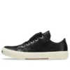 Paris Düşük Bilekli Sneaker “Siyah Deri ve Beyaz Kauçuk” 688757W3RCB1090
