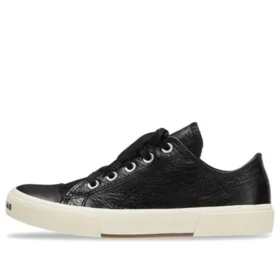 Paris Düşük Bilekli Sneaker “Siyah Deri ve Beyaz Kauçuk” 688757W3RCB1090 Paris Düşük Bilekli Sneaker “Siyah Deri ve Beyaz Kauçuk” 688757W3RCB1090