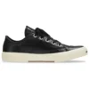 Paris Düşük Bilekli Sneaker “Siyah Deri ve Beyaz Kauçuk” 688757W3RCB1090