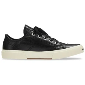 Paris Düşük Bilekli Sneaker “Siyah Deri ve Beyaz Kauçuk” 688757W3RCB1090 Paris Düşük Bilekli Sneaker “Siyah Deri ve Beyaz Kauçuk” 688757W3RCB1090
