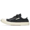 Paris Düşük Bilekli Sneaker “Siyah Yıpranmış Pamuk ve Beyaz Kauçuk” 688754W3RC21090