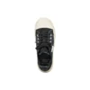 Paris Düşük Bilekli Sneaker “Siyah Yıpranmış Pamuk ve Beyaz Kauçuk” 688754W3RC21090