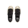 Paris Düşük Bilekli Sneaker “Siyah Yıpranmış Pamuk ve Beyaz Kauçuk, Grafiti Desenli” 688754W3RR51099