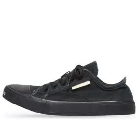 Paris Düşük Bilekli Sneaker “Siyah Yıpranmış Pamuk ve Siyah Kauçuk” 688754W3RP21010 Paris Düşük Bilekli Sneaker “Siyah Yıpranmış Pamuk ve Siyah Kauçuk” 688754W3RP21010