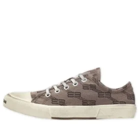 Paris Düşük Bilekli Sneaker “Tan Allover Logo Pamuk ve Beyaz Kauçuk” 688754W3RQ22298 Paris Düşük Bilekli Sneaker “Tan Allover Logo Pamuk ve Beyaz Kauçuk” 688754W3RQ22298