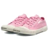 Paris Düşük Bilekli Sneaker “Yıkanmış Pembe Pamuk ve Beyaz Kauçuk” 688757W3RC25590