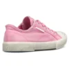 Paris Düşük Bilekli Sneaker “Yıkanmış Pembe Pamuk ve Beyaz Kauçuk” 688757W3RC25590