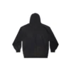 Paris Fermuarlı Kapüşonlu Sweatshirt Dar Kesim “Black Faded” 744454TOVI41055