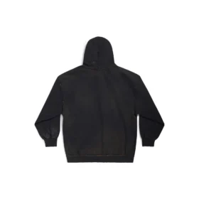 Paris Fermuarlı Kapüşonlu Sweatshirt Dar Kesim “Black Faded” 744454TOVI41055 Paris Fermuarlı Kapüşonlu Sweatshirt Dar Kesim “Black Faded” 744454TOVI41055