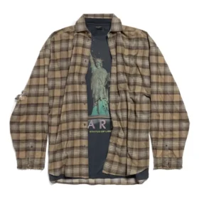Paris Liberty Katmanlı Gömlek Oversized “Koyu Yeşil” 794656TQM202880