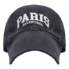 Paris Logolu Beyzbol Şapkası “Yıkanmış Siyah Beyaz” 680748-410B2