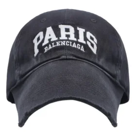 Paris Logolu Beyzbol Şapkası “Yıkanmış Siyah Beyaz” 680748-410B2