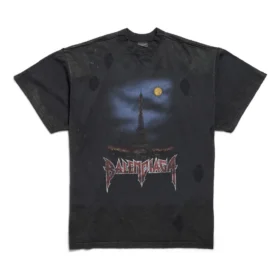 Paris Moon Çift Önlü Oversized Tişört “Siyah” 791615TQVY22020