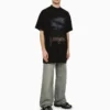 Paris Moon Oversized Tişört “Black Faded” 739028TQVX61055