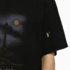 Paris Moon Oversized Tişört “Black Faded” 739028TQVX61055