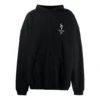 Paris Olimpiyatları Oversized Kapüşonlu Sweatshirt “Siyah” 620973TIV451070