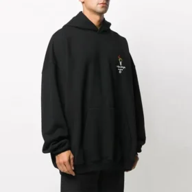 Paris Olimpiyatları Oversized Kapüşonlu Sweatshirt “Siyah” 620973TIV451070