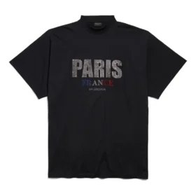 Paris Strass Oversized Tişört “Siyah” 787349TRVL51000