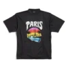 Paris Tropical Tişört Orta Kesim “Siyah” 764235TPVL91569