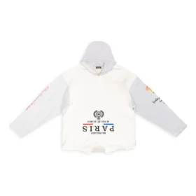 Paris Upside Down Kapüşonlu Oversized “Beyaz” 698156TMVD19000 Paris Upside Down Kapüşonlu Oversized “Beyaz” 698156TMVD19000