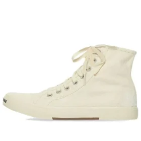 Paris Yüksek Bilekli Sneaker “Beyaz Yıpranmış Pamuk ve Beyaz Taban” 688752W3RC49090 Paris Yüksek Bilekli Sneaker “Beyaz Yıpranmış Pamuk ve Beyaz Taban” 688752W3RC49090