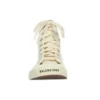 Paris Yüksek Bilekli Sneaker “Beyaz Yıpranmış Pamuk ve Beyaz Taban” 688752W3RC49090