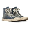 Paris Yüksek Bilekli Sneaker “Mavi Yıpranmış Denim ve Kauçuk” 688752W3RCL4090