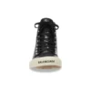 Paris Yüksek Bilekli Sneaker “Siyah Deri ve Beyaz Kauçuk” 688756W3RCA1090