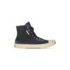 Paris Yüksek Bilekli Sneaker “Siyah Yıpranmış Denim ve Beyaz Kauçuk” 688756W3RC11090