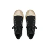 Paris Yüksek Bilekli Sneaker “Siyah Yıpranmış Pamuk ve Beyaz Grafitili Kauçuk” 688752W3RR41099